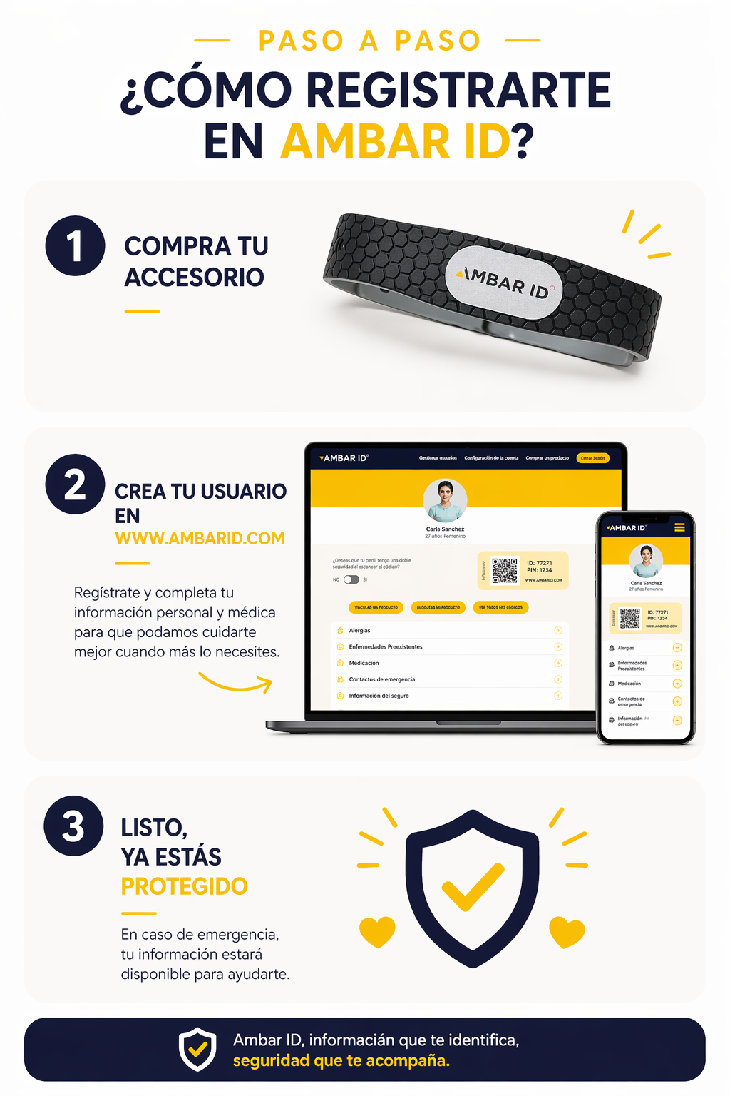 Ámbar ID Balance Negro